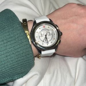 Michele watch with jelly wristband